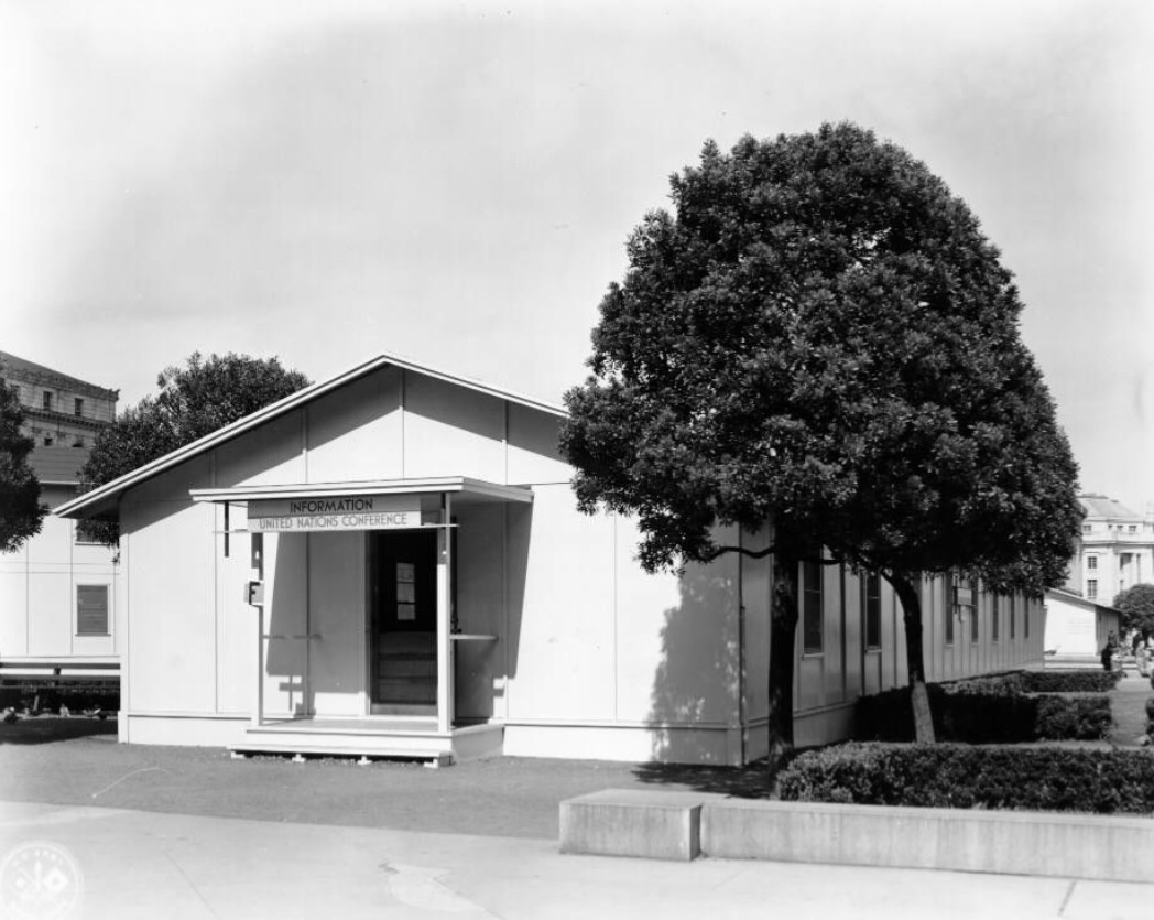 #164 Temporary Barracks in the Civic Center Plaza, 1940s