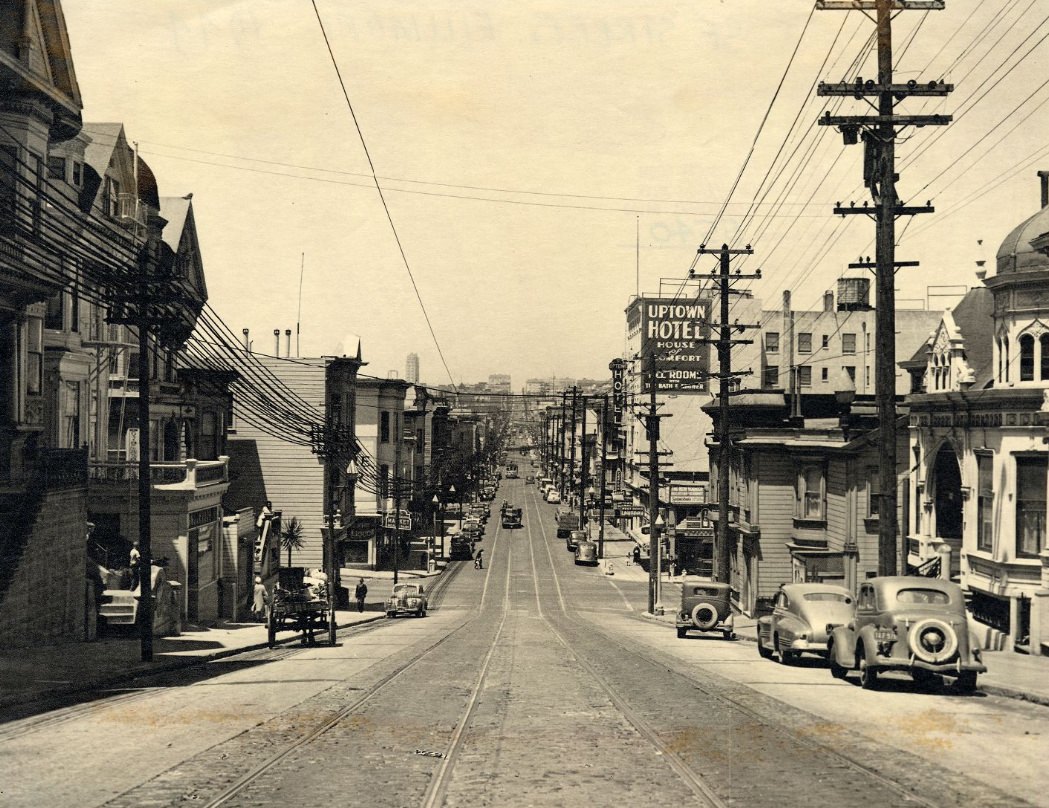 #182 Fillmore Street north from Grove Street, 1944