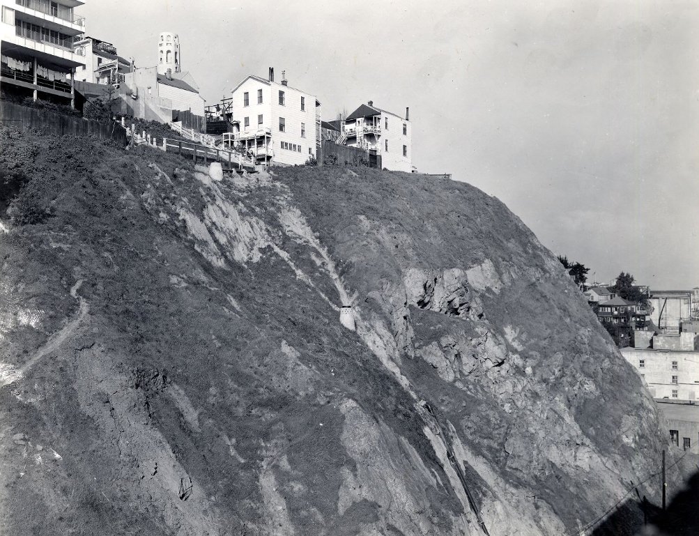 #187 West side of Sansome Street below Union Street, 1942