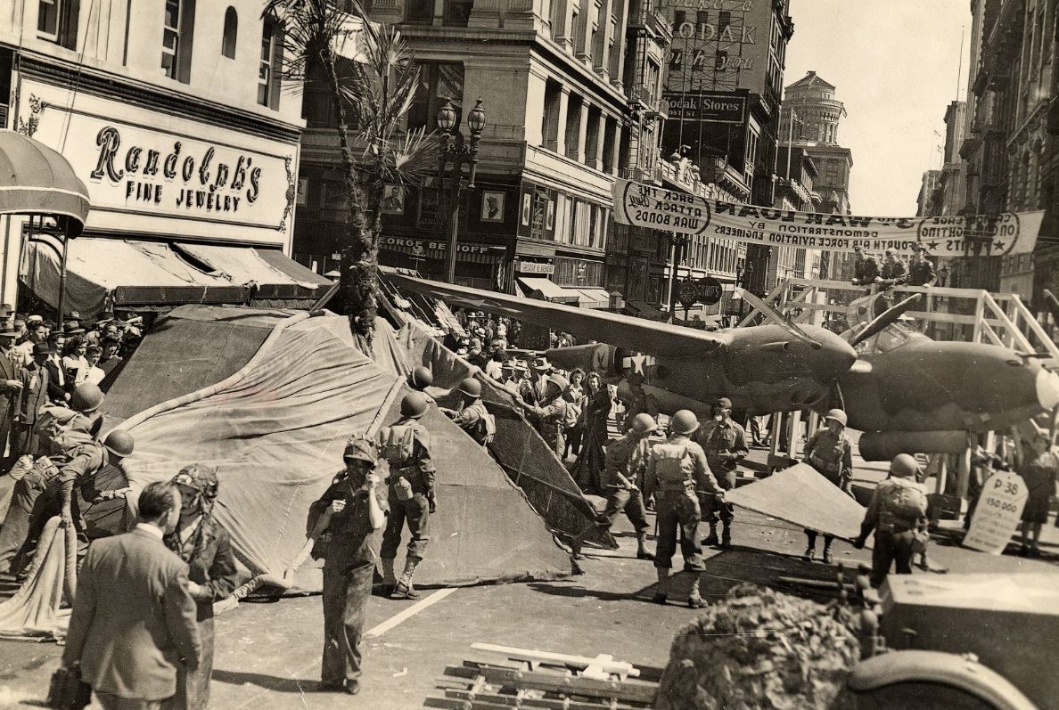 #230 War bond drive on Post Street, 1943