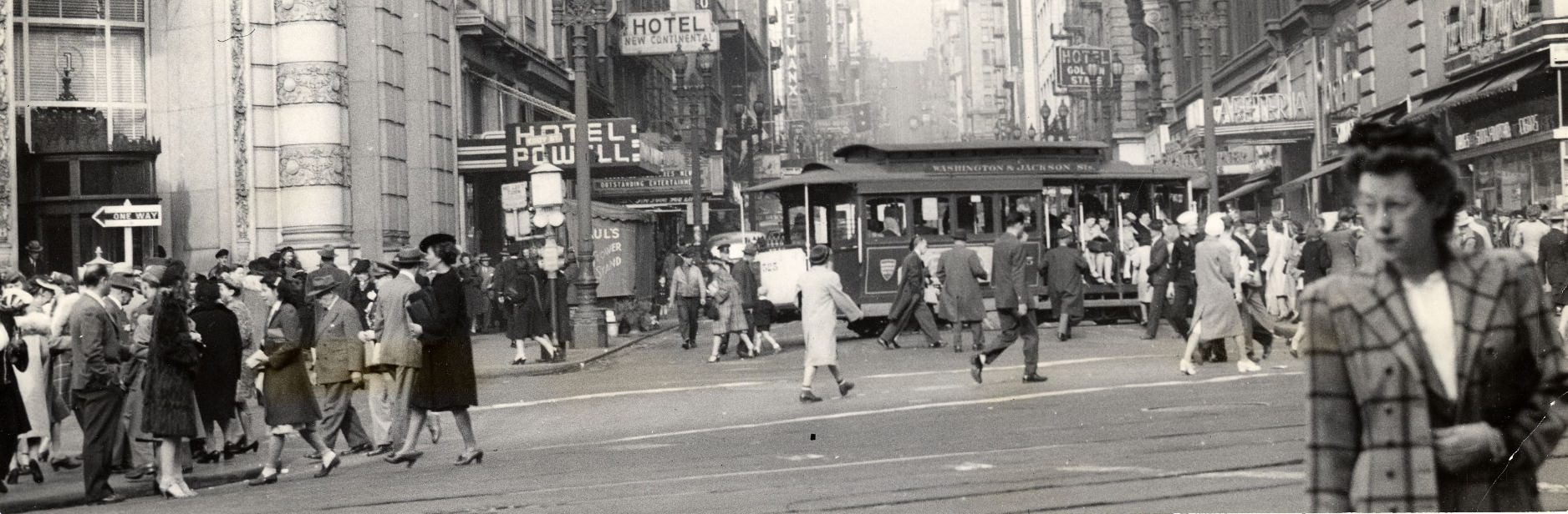 #263 Powell Street at Market, 1943
