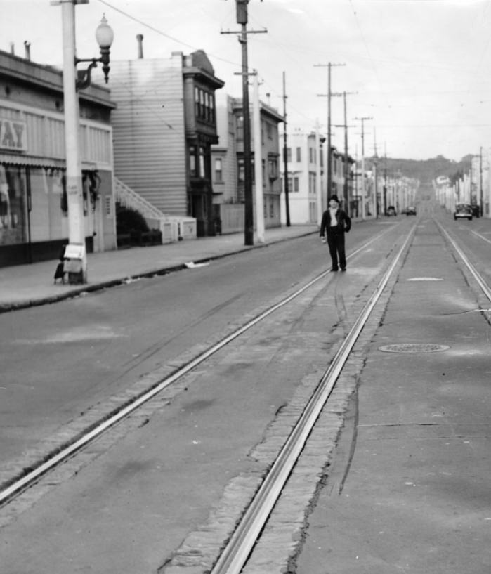 #20 Scene of hit and run on California Street, 1941