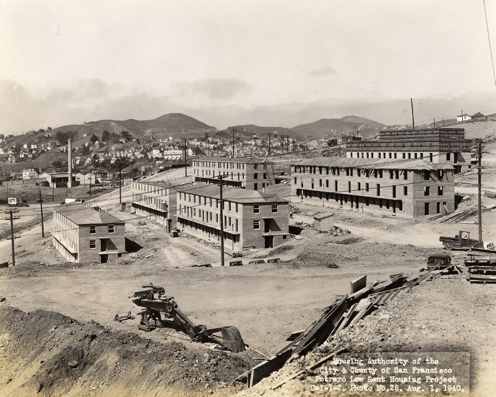 #53 Construction of Potrero Housing Project, 1940