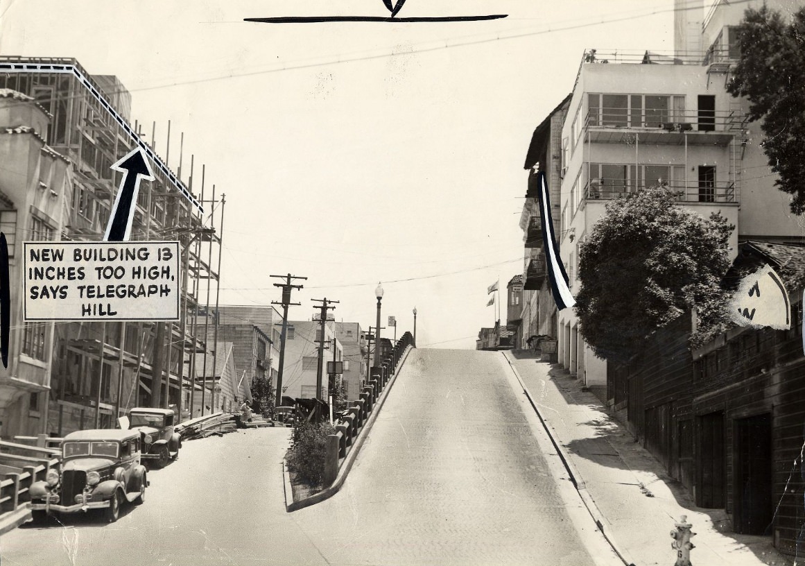 #77 Building under construction on Telegraph Hill, 1940
