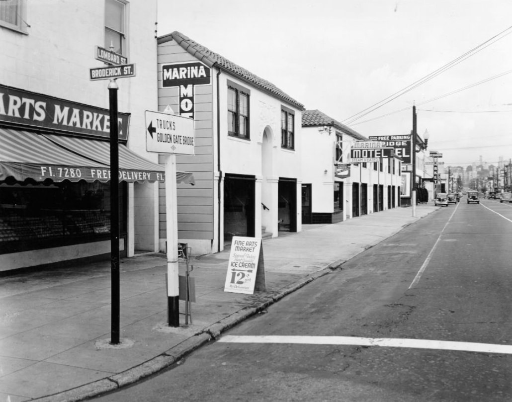 #81 Lombard at Broderick Street, 1940