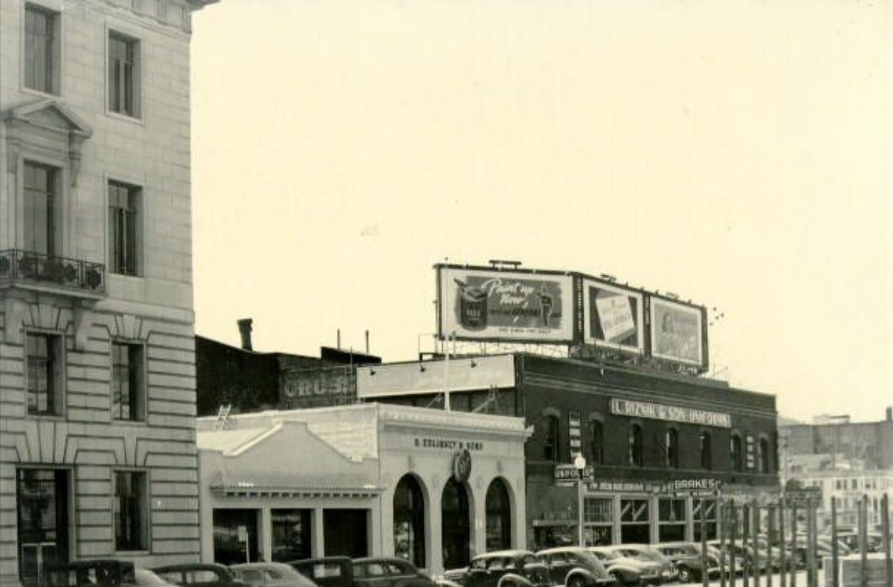 #40 Civic Center district on Grove Street, 1945
