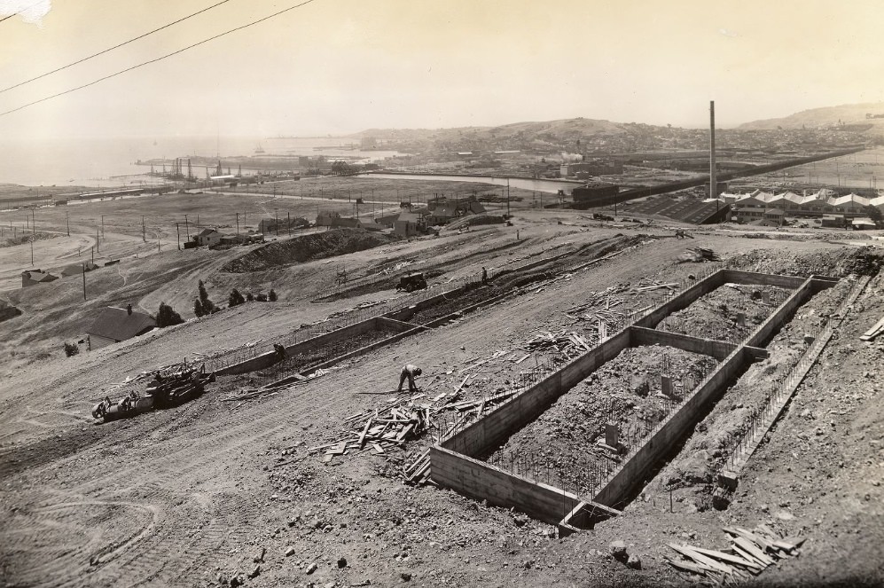 #107 Construction of Potrero Housing Project, 1940