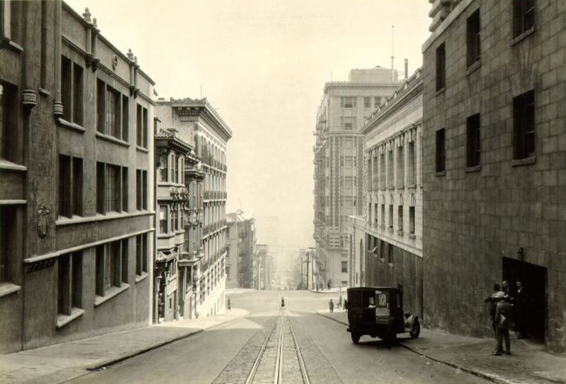 #140 Sacramento Street between Mason and Powell streets, 1928