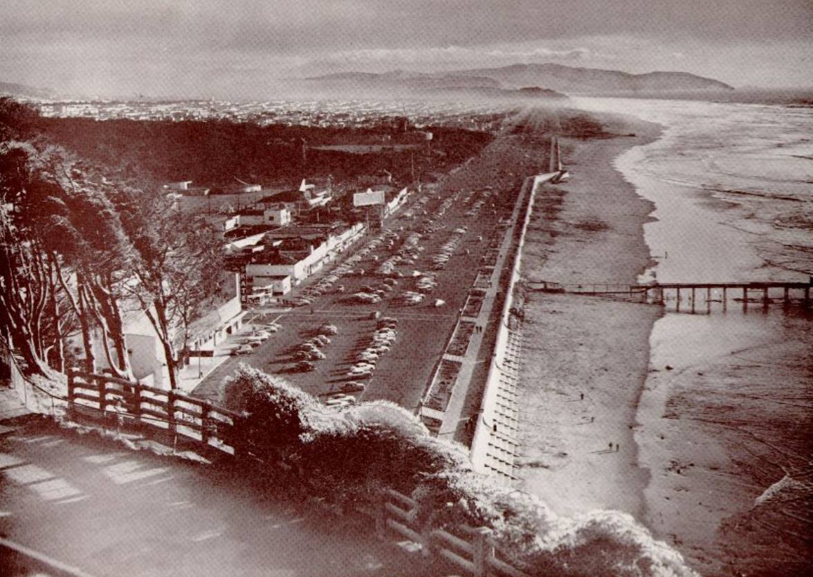 #145 View of Ocean Beach from Sutro Heights, 1940s