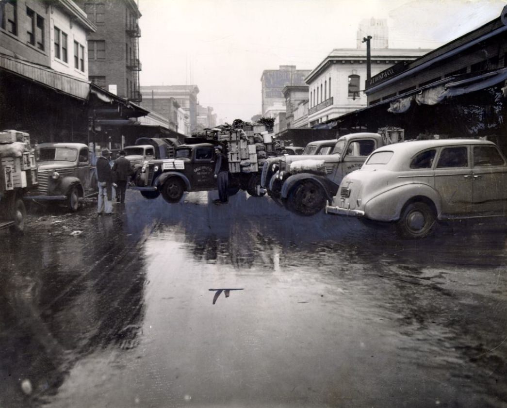 #148 Produce delivery truck on Washington Street, 1944