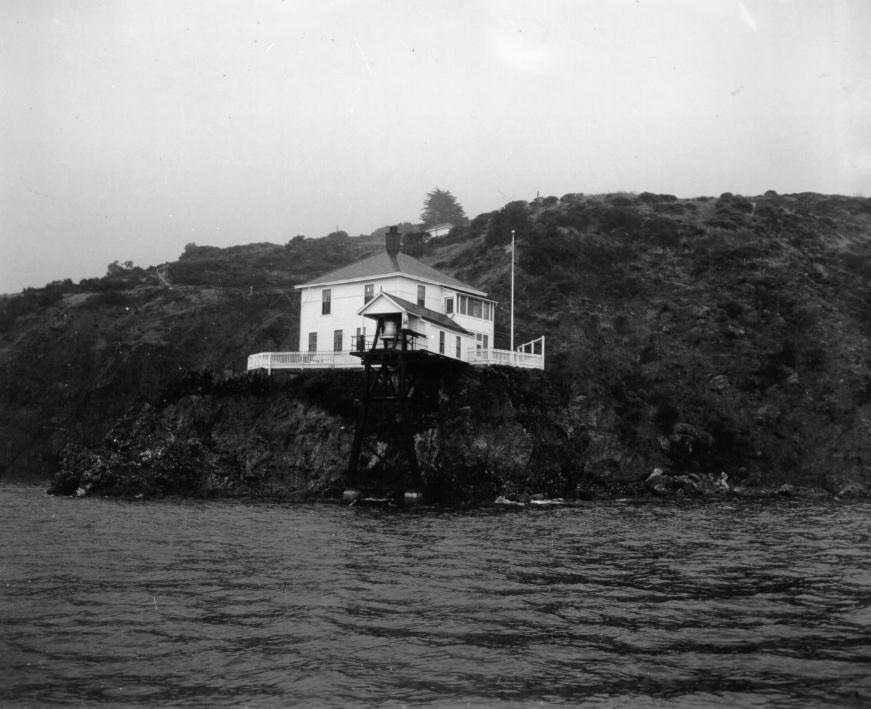 #151 Angel Island lighthouse by Fort Knox, 1946