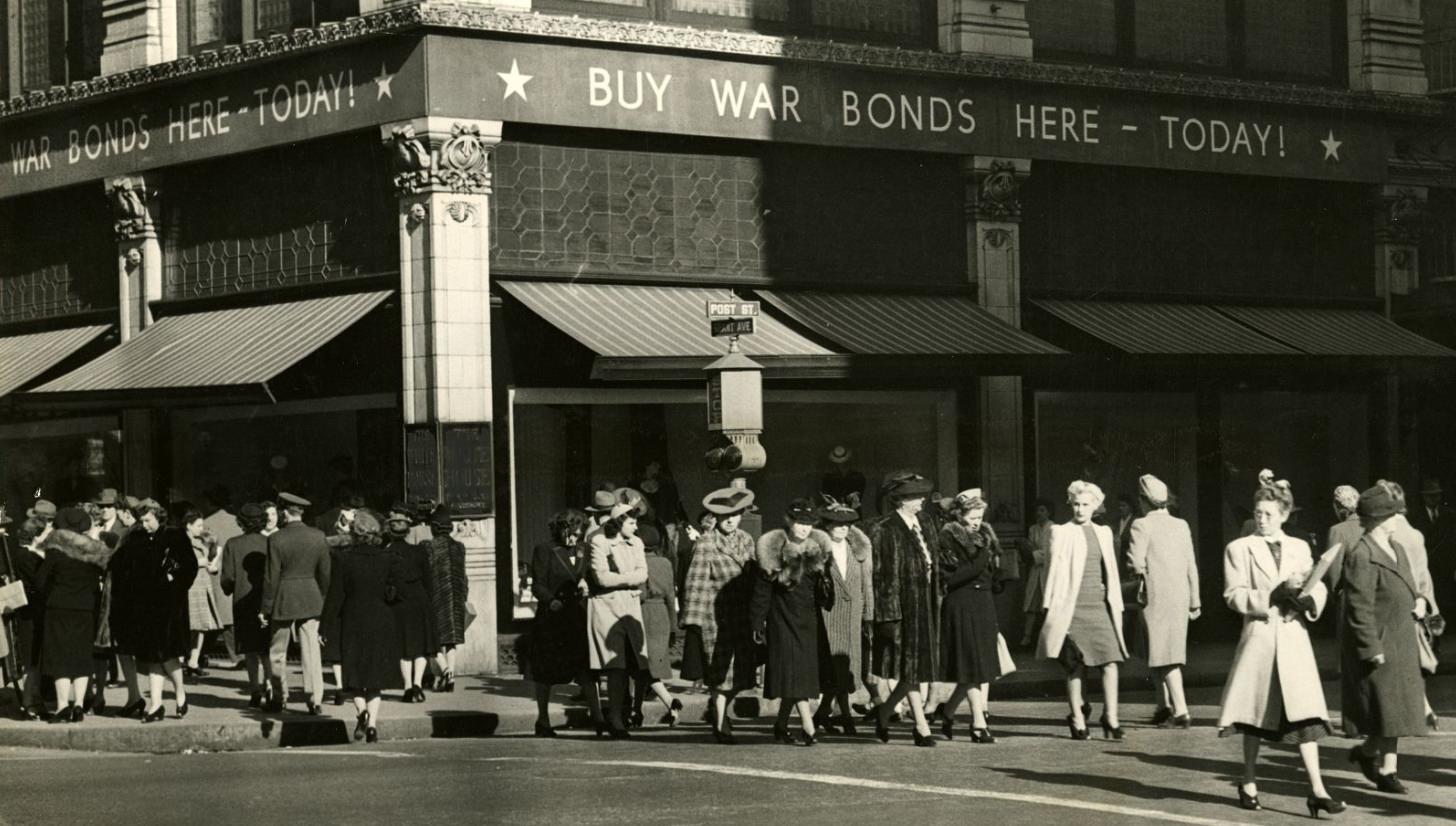 #196 Grant Avenue and Post Street, 1944