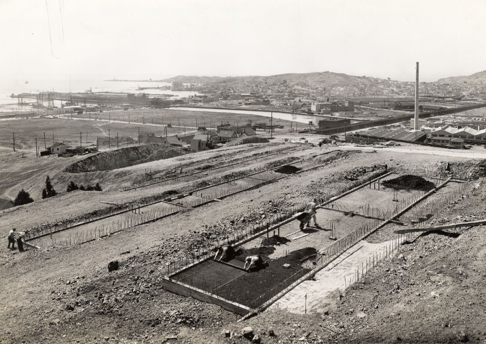 #205 Construction of Potrero Housing Project, 1940