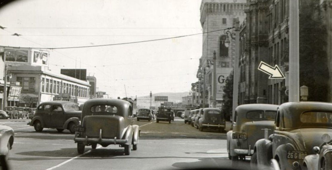 #210 Van Ness Avenue at Hayes Street, 1941