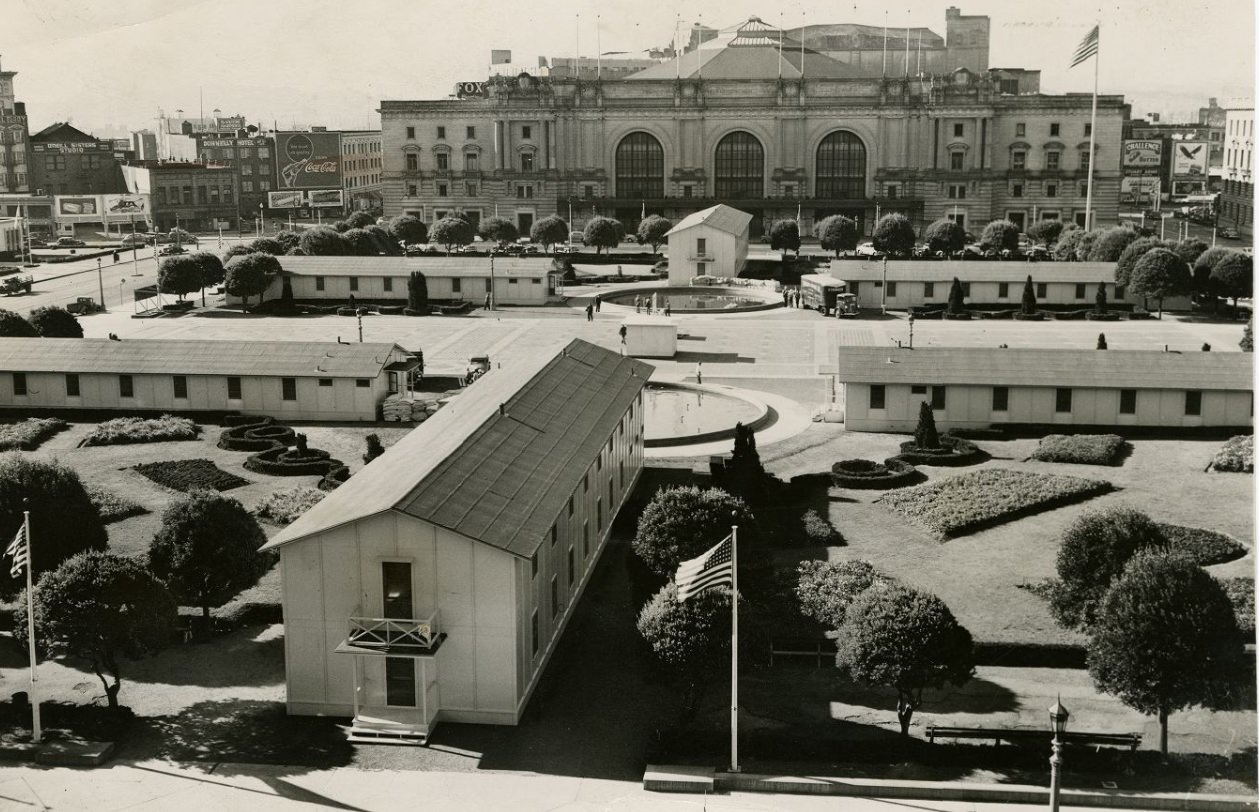 #51 Temporary Barracks in the Civic Center Plaza, 1943