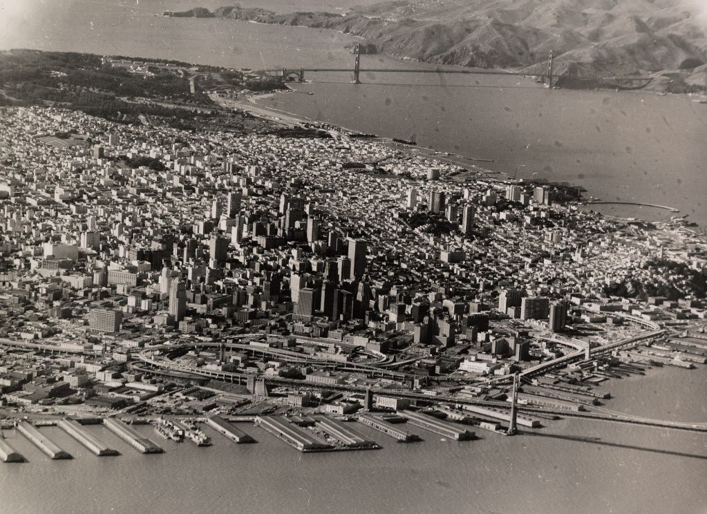 #237 Aerial view of San Francisco, 1965
