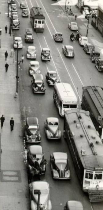 #65 Traffic on Mission Street, 1940