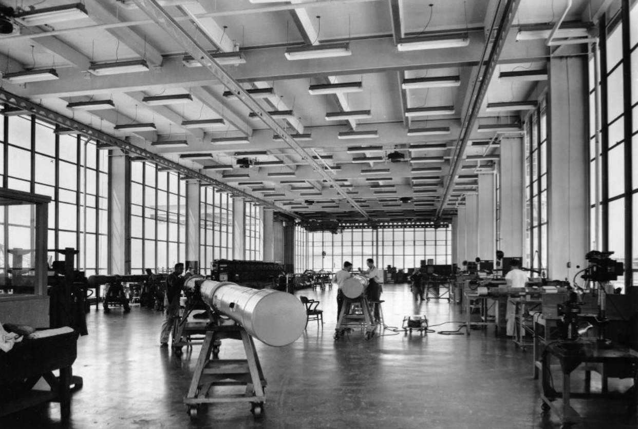 #75 Sixth Floor Optical Shop at Hunters Point Naval Shipyard, 1948