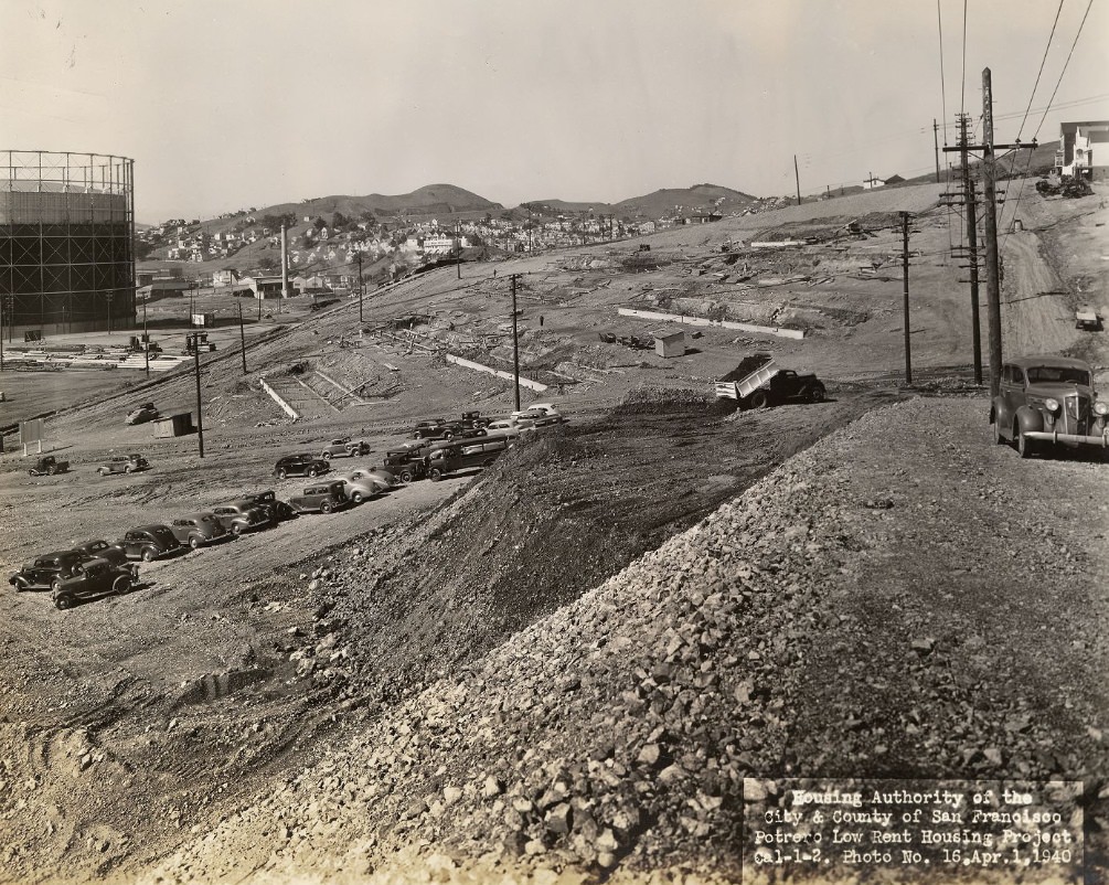 #88 Construction of Potrero Housing Project, 1940