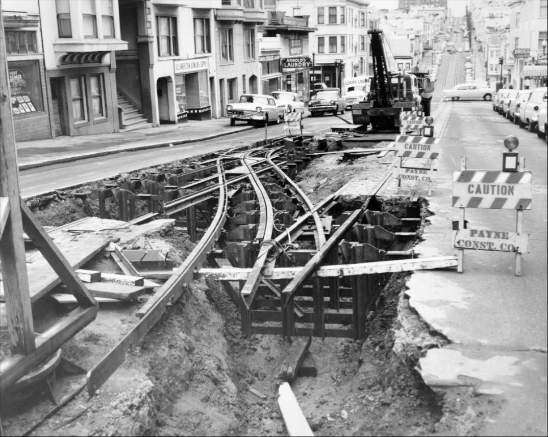 #101 Hyde Street between Jackson and Pacific, 1957.