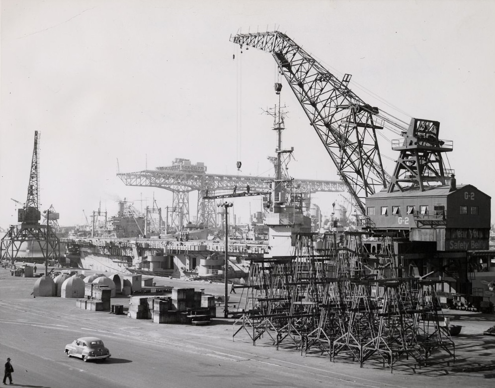 #131 Hunters Point Naval Shipyard, 1950.