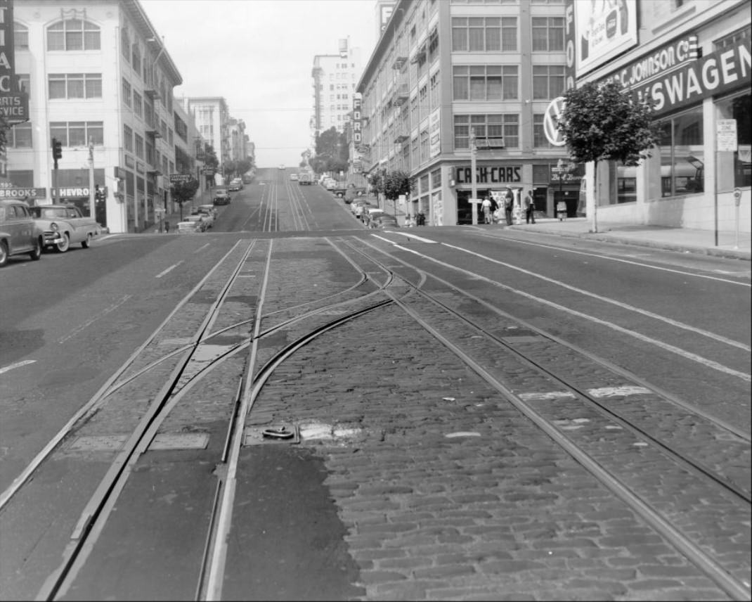 #149 California Street & Van Ness, 1955.