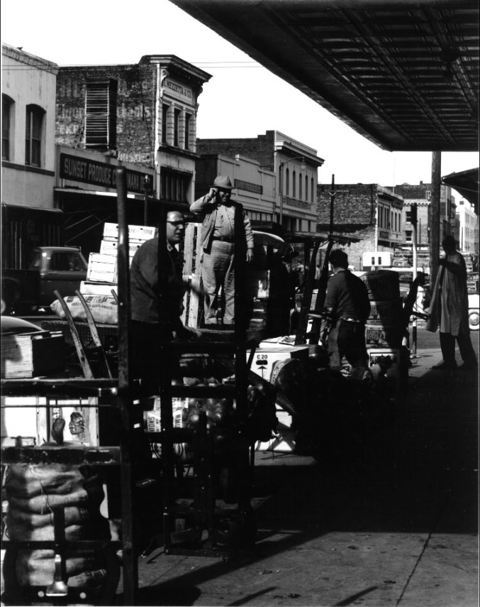 #169 Downtown produce district, 1950s
