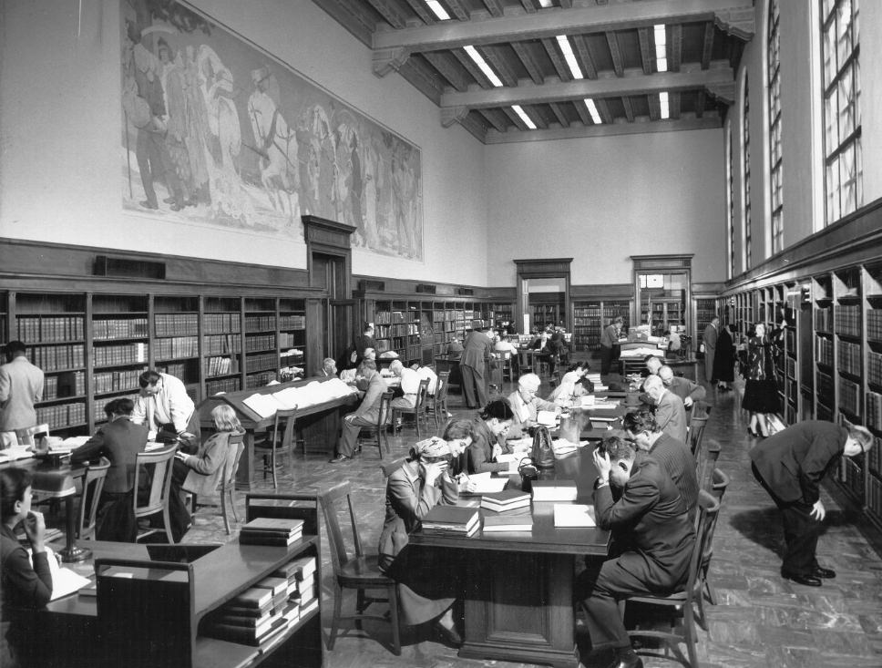 #210 Main Library, Reference Room, 1950s
