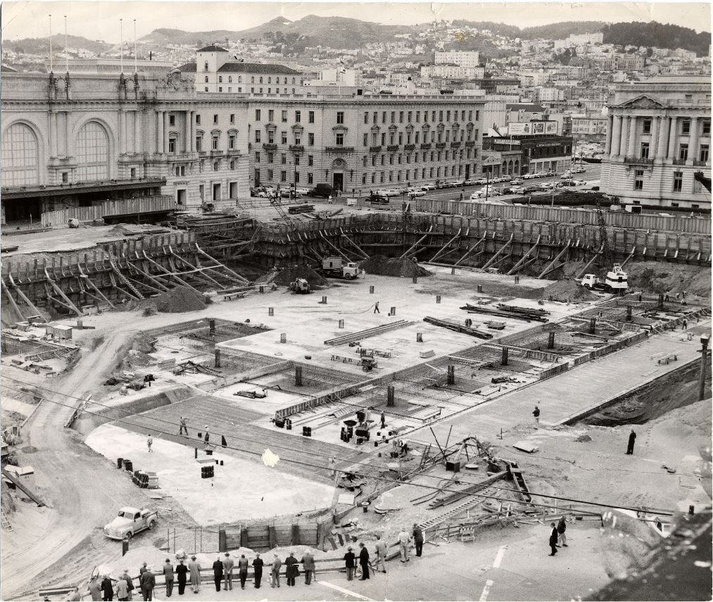 #221 Civic Center construction, 1957.