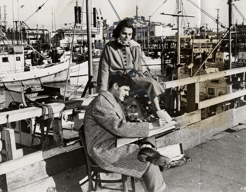 #254 Fred Troller and wife Beatrice at Fisherman’s Wharf, 1955.