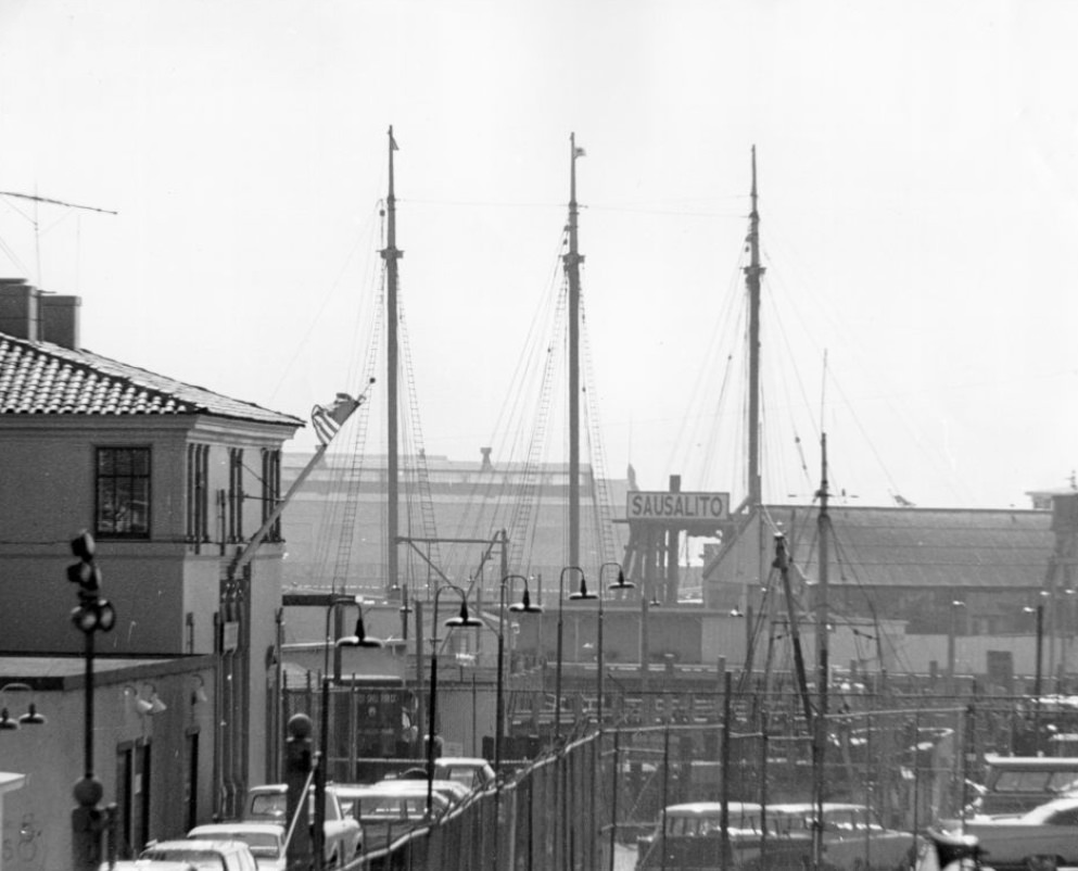 #110 Waterfront at Fisherman’s Wharf district, 1960s.