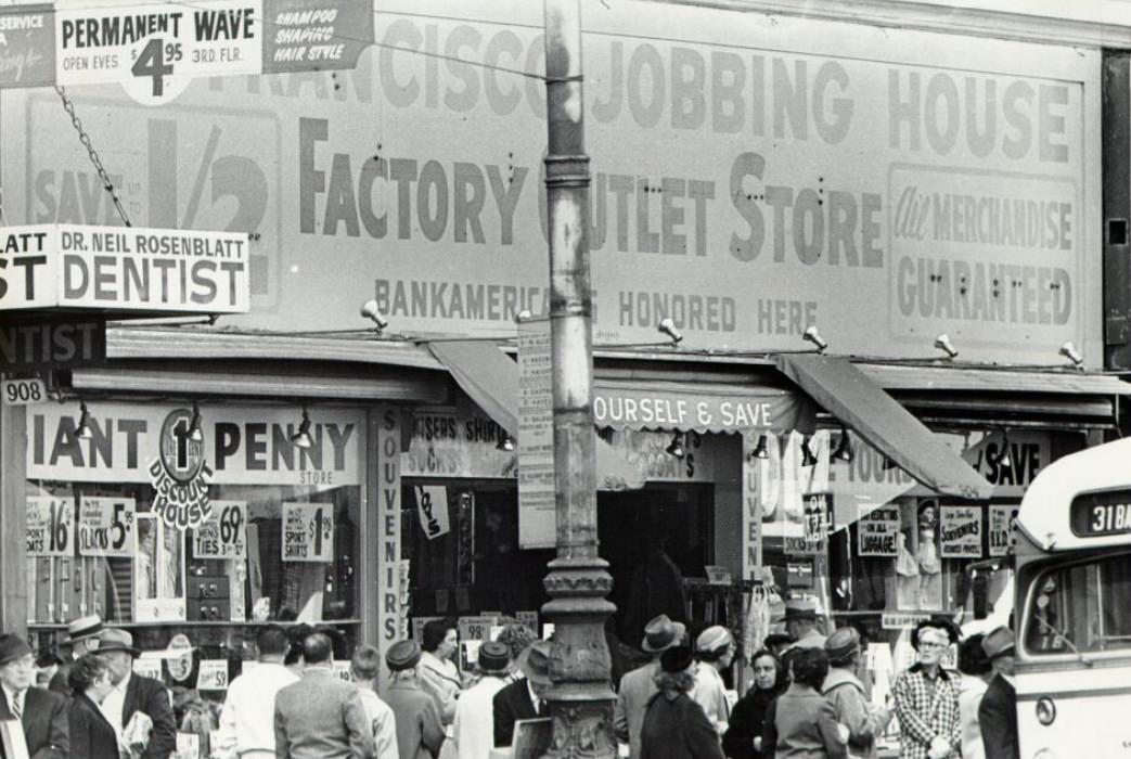 #154 Storefront on Market Street, 1960s.