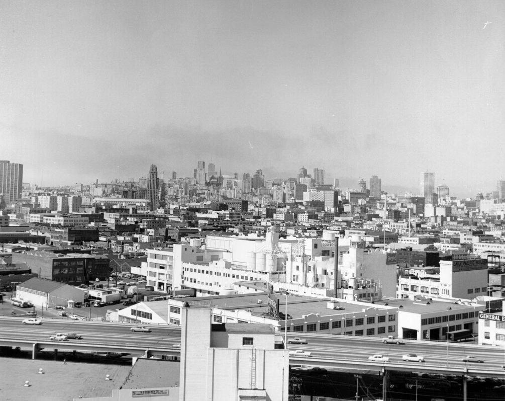 #36 View of San Francisco from Hamm’s Brewing Company, looking toward downtown, 1964.
