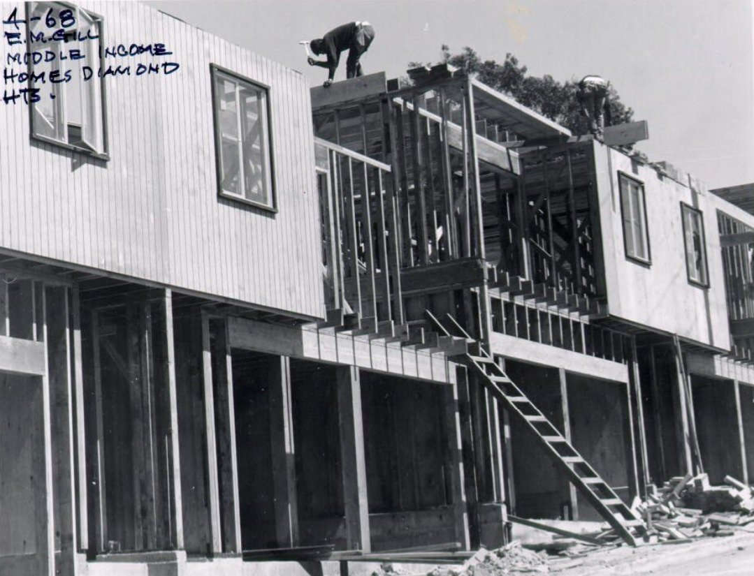 #48 Middle-income homes in Diamond Heights, 1968.