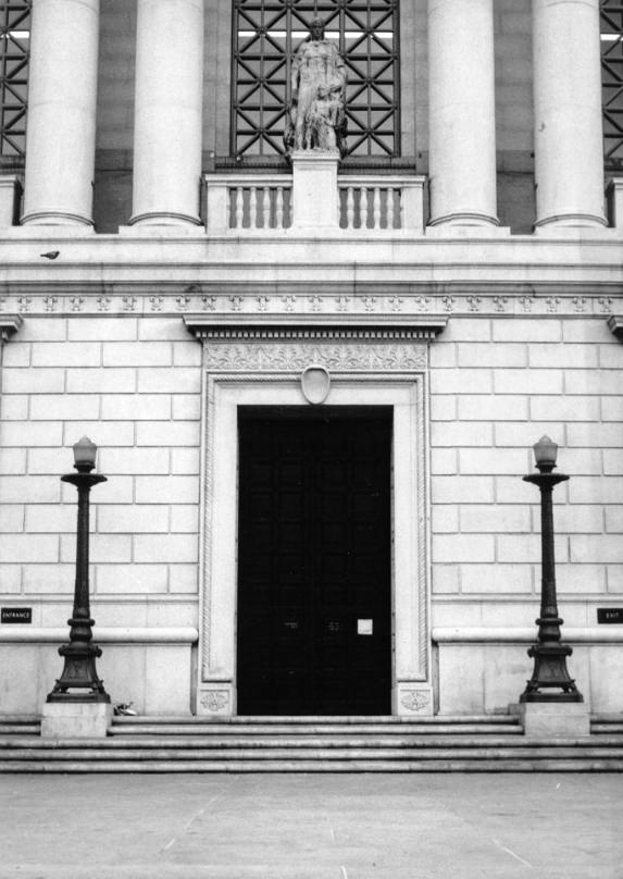 #55 Entrance to Main Library, 1961.