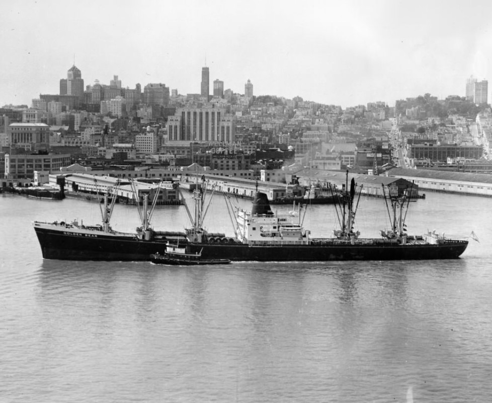 #58 S.S. Golden Bear on San Francisco Bay, 1963.