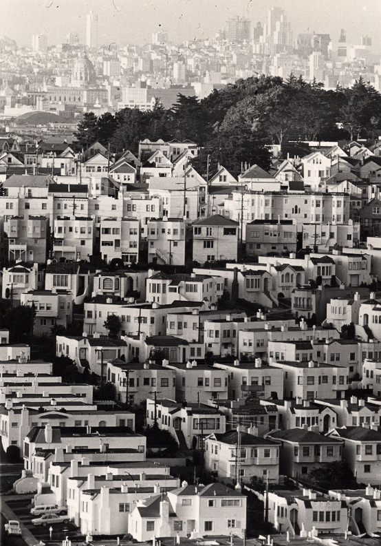 #72 Aerial view of the Mission district, 1961.