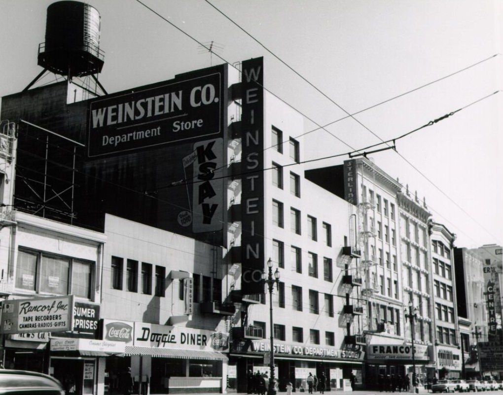 #18 Storefronts on Market Street, 1960s.