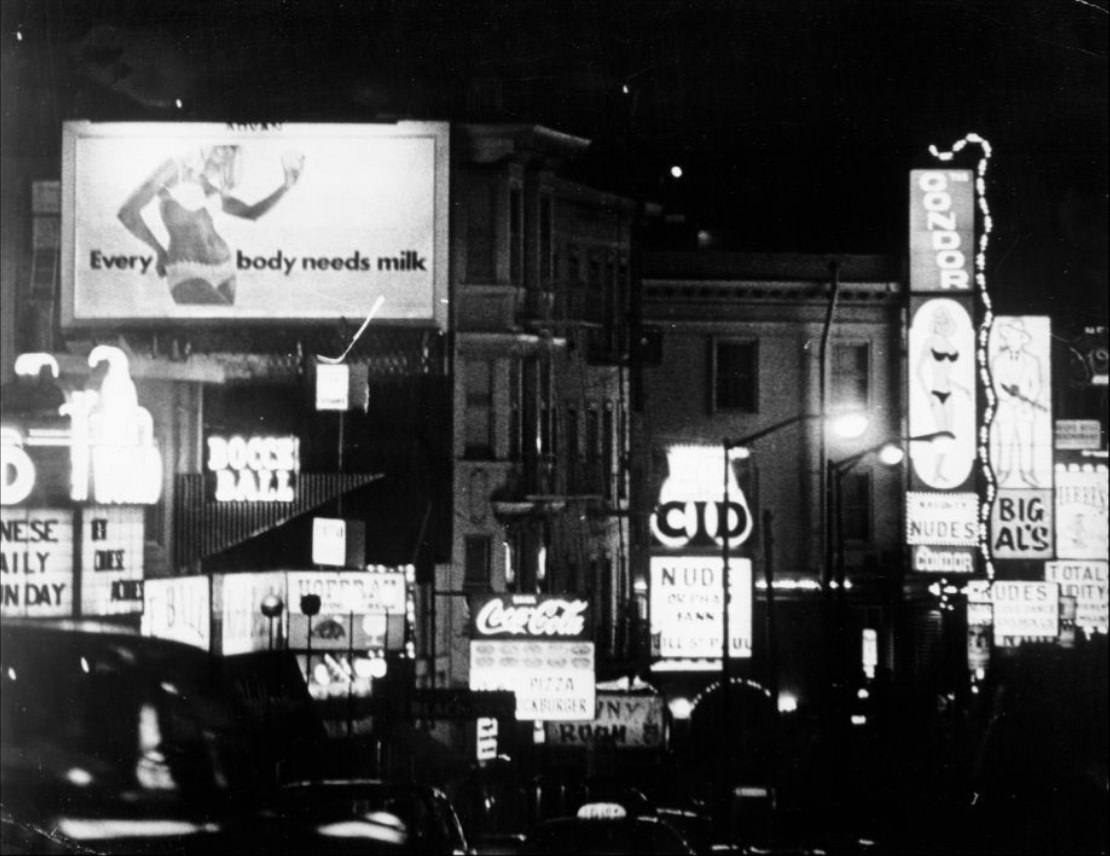 #52 Broadway at night, 1970