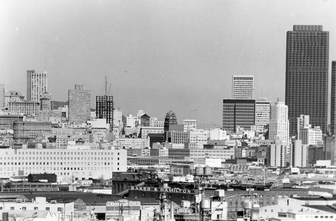 #53 View north from Potrero Hill, 1971.