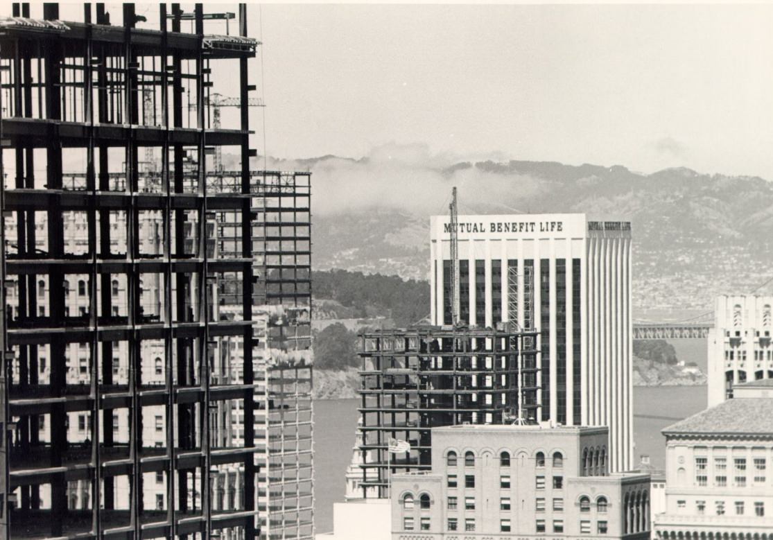 #171 View east from the St. Francis Tower, 1971.