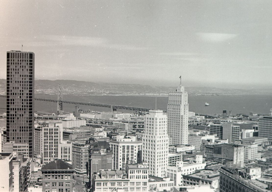 #56 View southeast from the St. Francis Tower, 1971.