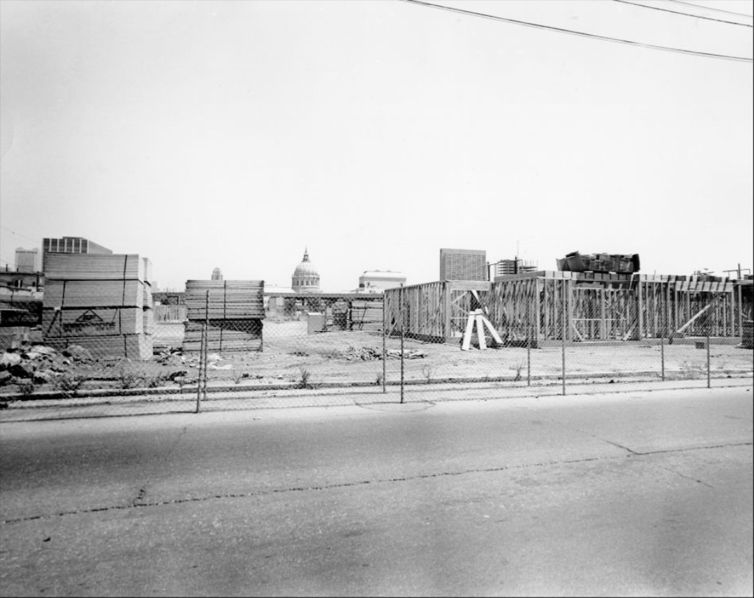 #59 Construction of new building on 800 block of McAllister Street, 1973.