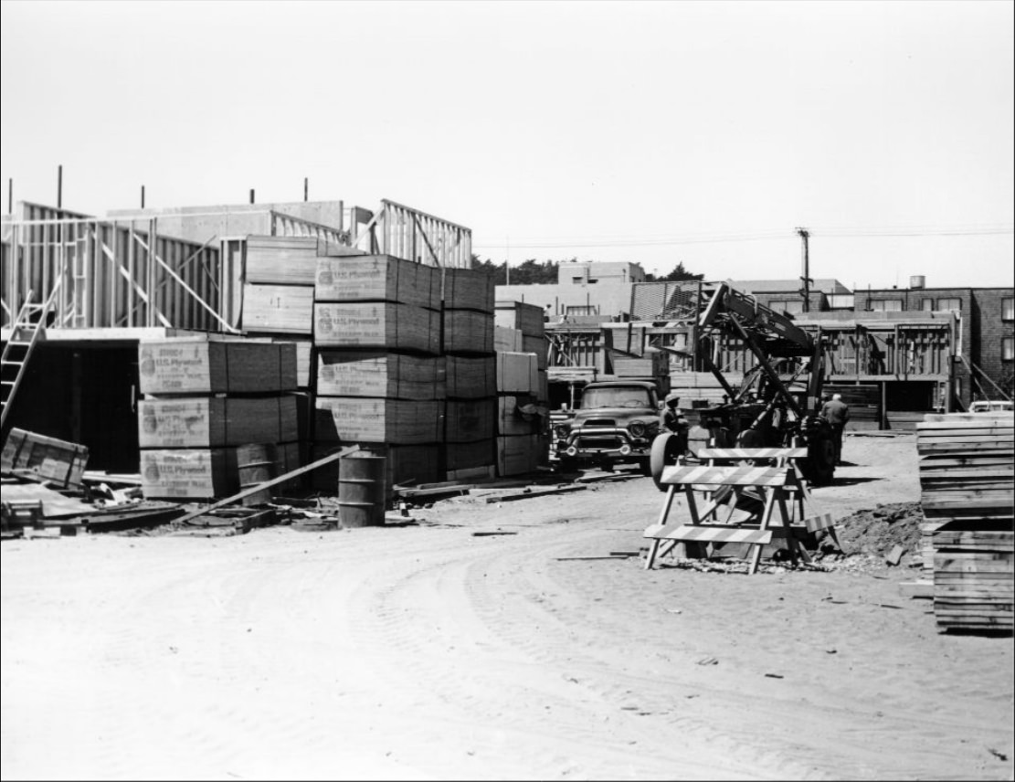 #178 Construction site on McAllister Street west of Buchanan, 1971.