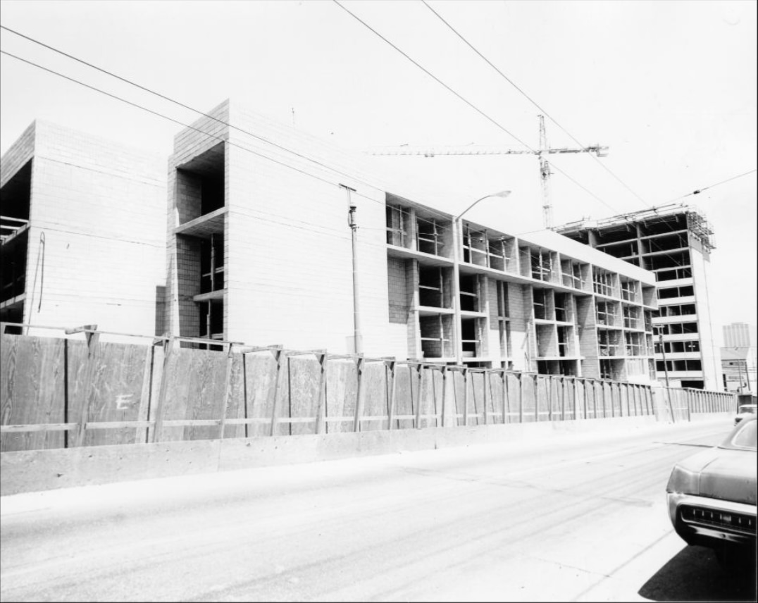 #68 Construction of new building on 1200 block of McAllister Street, 1973.