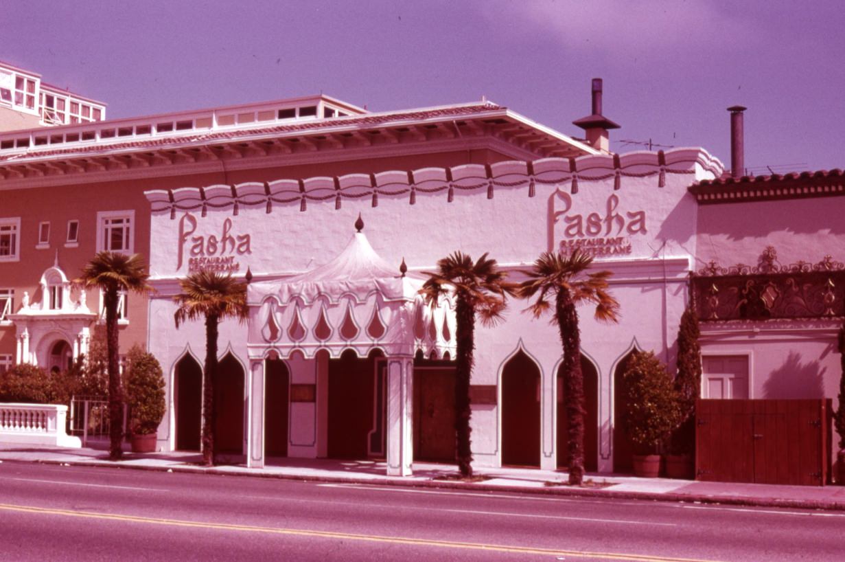 #81 Pasha Restaurant at Broadway and Polk, 1977.