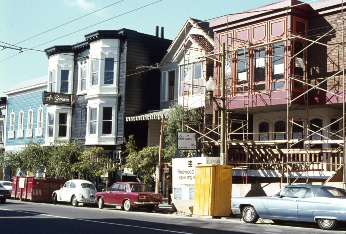 #191 Union Street from Octavia, A. Genaro Antiques, 1970.