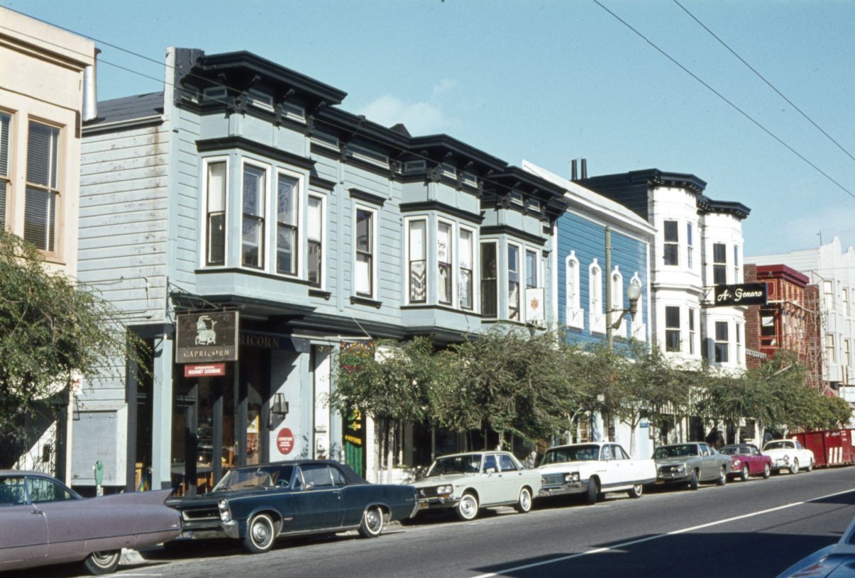 #192 Union Street towards Octavia, Capricorn Gourmet Cookware, 1970.