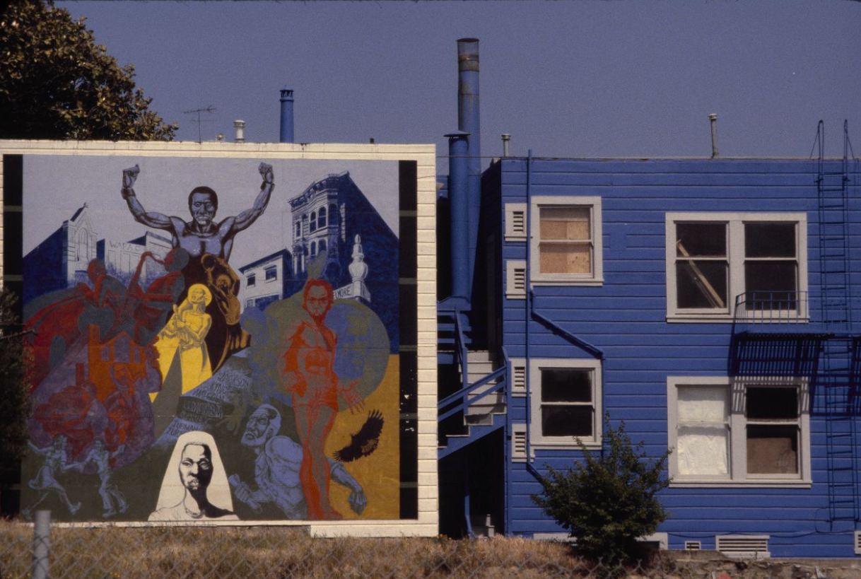#199 Mural on the back of a building, 1979.