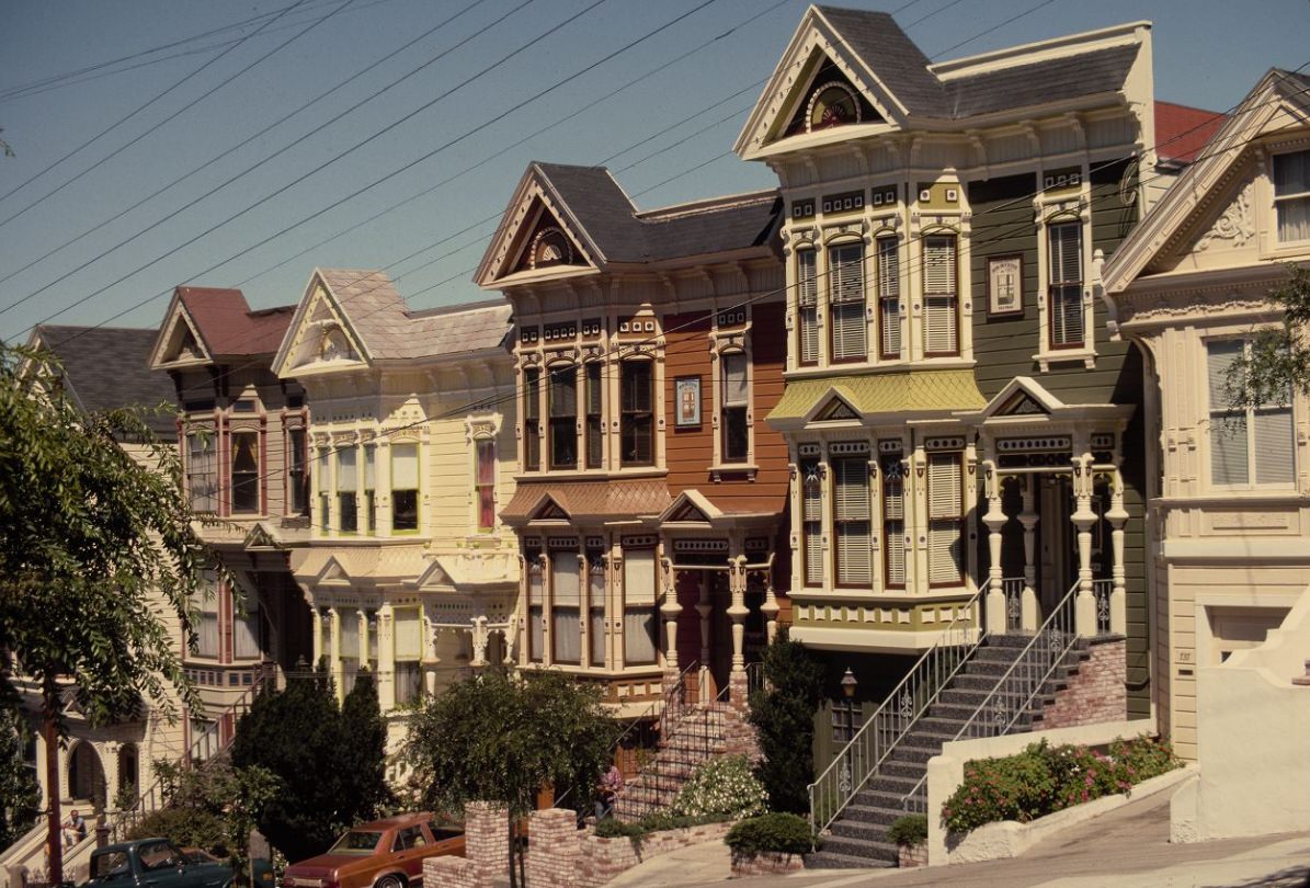 #101 Row of Victorian houses, 1976.